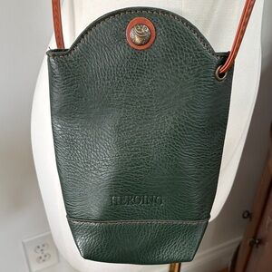 HEROING Green Leather Crossbody Bag